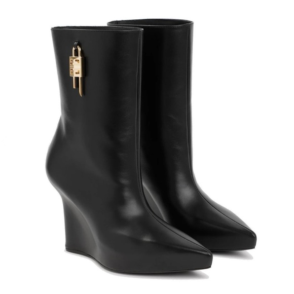 Givenchy Lock Wedge Boots - Picture 1 of 7